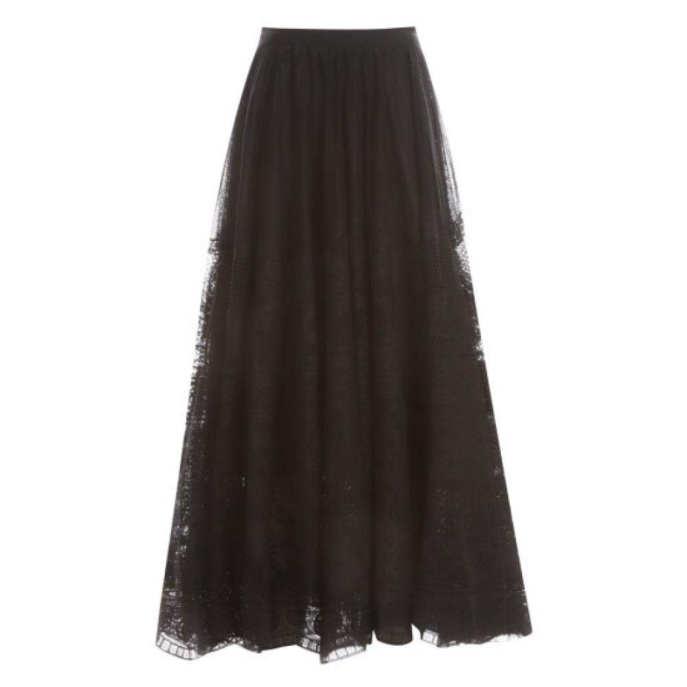 Shop Women Lace Long Skirt Black Pic Wsk 12167