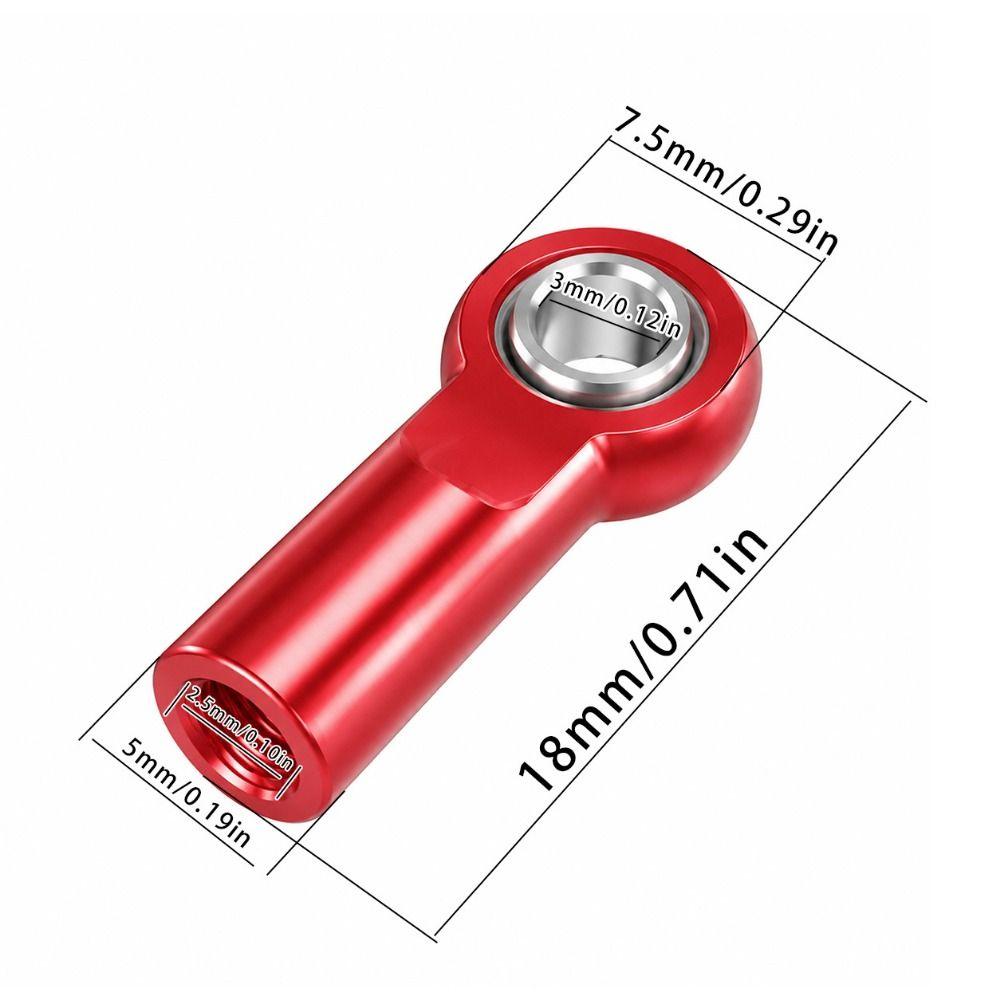 5Pcs Multicolors M3 Aluminum Link Tie Rod Ball for 1/10 RC Car Crawler AXIAL SCX10 D90 D110 Tamiya