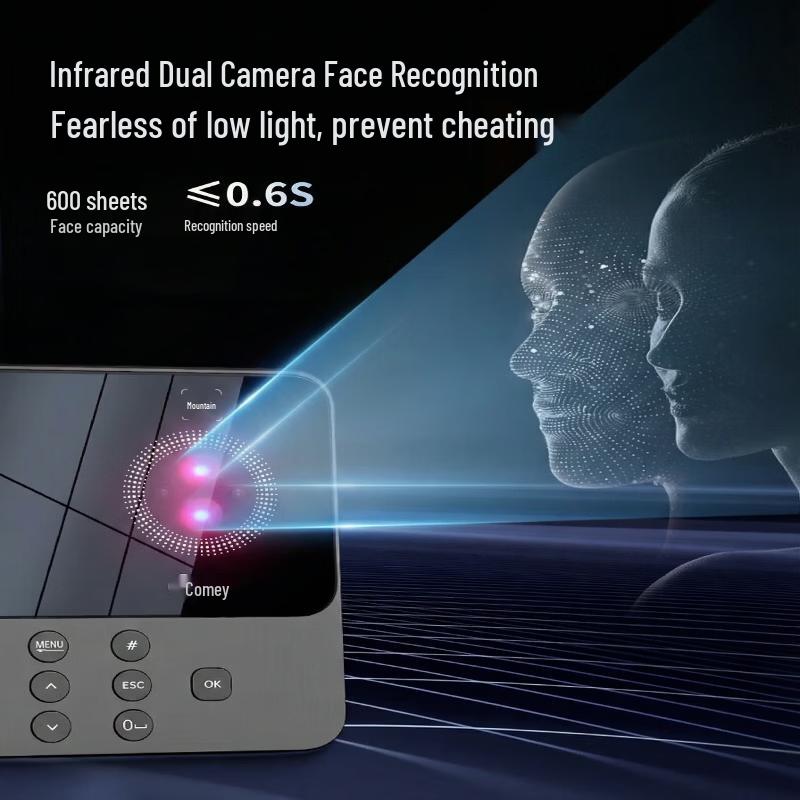 Kemai PV10C Smart Cloud Face & Palmprint Time Attendance Machine CN plug (adapter included)