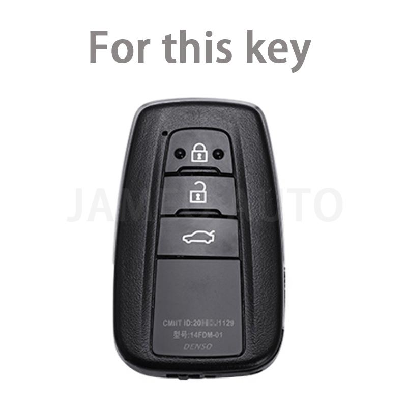 Чехол для автомобильного ключа из ТПУ с 3 кнопками для Toyota Camry Chr Corolla Rav4 Avalon Land Cruiser Prado Prius, Защита от царапин, Брелок