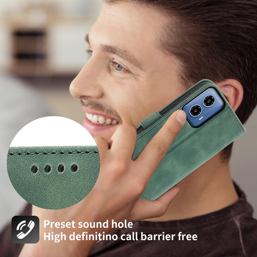 DIERFENG DF-03 for Motorola Moto G45 5G/G34 5G Case Wallet PU Leather Phone Cover