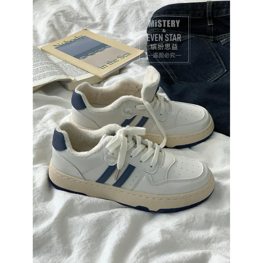 Casual Shoes Board Shoes Women's Versatile Two Bars White Shoes New Student Sports Casual Shoes 556
