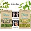 Divine Nature 100% Натуральный Органический Комбо-порошок из Листьев Индиго и Хны для Черного Цвета Волос | Натуральный Краситель для Волос для Женщин и Мужчин (200 г +