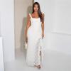 CY901101 European and American new Spice Girl style sexy lace high fork suspender dress women's clothing