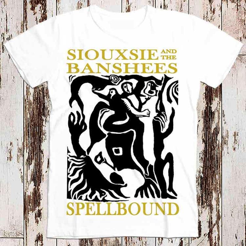 230 г/м² 100% хлопок Siouxsie And The Banshees Spellbound Топ Футболка Винтажная Унисекс Женская Футболка 8336 - Мужская Летняя Хлопковая Гра...
