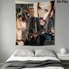 Johnny Hallyday Access Tapestry Background Cloth Fashion Print Homestay Soft Decoration Tapestry Soft Christmas Gift
