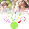 Fashion Easy To Hold Creative Bubble Wands Heart Shape Blowers Kindergarten Toy