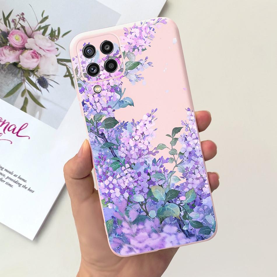 Для Samsung Galaxy M22 F22 Чехол Samsung M22 F22 4G SM-M225F E225F Модный Дизайн Луны Мягкий Силикон Защитная Крышка Чехлы для Телефона