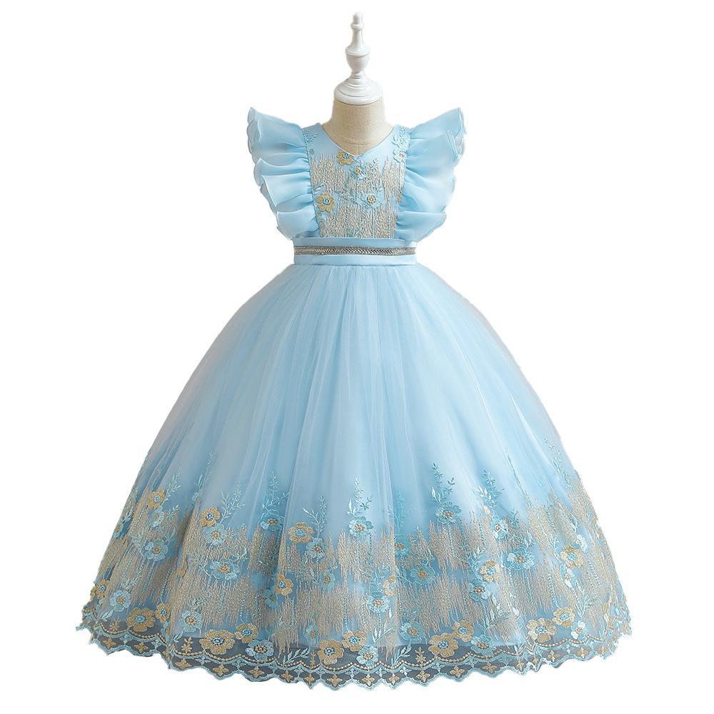 Платье для маленьких девочек 3-14 лет, праздничные платья для девочек 8, 10, 12, 14 лет, платье принцессы на день рождения, кружевное платье на крестины, одежда для малышей, белое платье для крещения