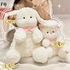 Little Girl Sleeping In Bed Bunny Plush Doll Cute Dog Cat Soothing Pillow Girl Gift