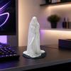 Скульптура Завуалированная Богиня, 3D-печатная скульптура, Загадочная женская фигурка в одеянии, Темный готический стиль, Настольный аксессуар, Декор для дома, Статуэтка для книжной полки,