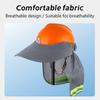 Reflective Mesh Reflective Cap Breathable Anti-Uv Beach Hat Neck Protection Shawl Universal Sunscreen Hat Safety Helmets
