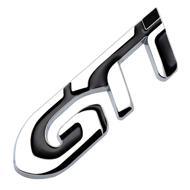 Car Fender Metal Sticker Rear Trunk Badge Emblem For Peugeot GTI GT GTline GT RCZ 406 405 205 3008 206 208 408 508 407 107 307