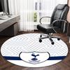 1pc T-Tottenham Hotspur  Carpet, Round Rug, Comfortable, Suitable for Entryways, Living Rooms, Office, And Bedrooms, Christmas Decoration