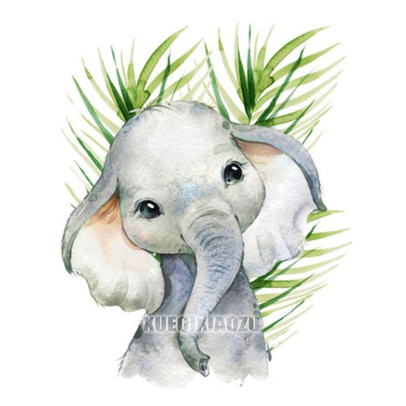 Мультяшное Животное Алмазная Живопись Растительный Лист Лев Зебра Жираф Слон Алмазная Вышивка Крестиком Подарок для Малышей Детей Домашний Декор