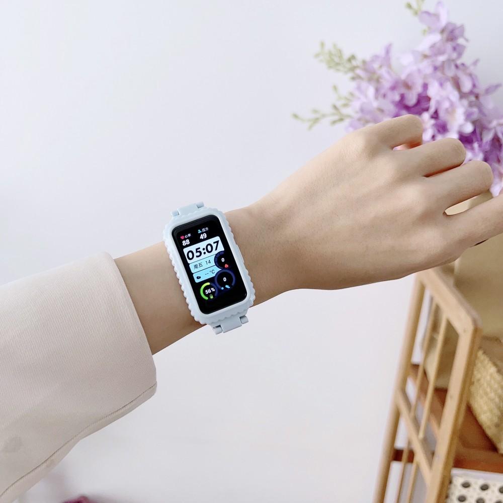 Ремешок для Huawei Band 7 8 Correa SmartWatch, чехол с имитацией керамики, браслет-браслет для Honor Band 6, Huawei Band6