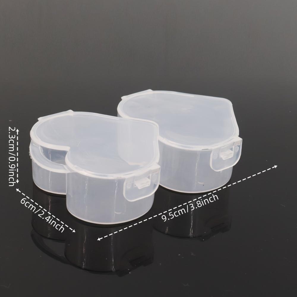 Классический органайзер разных форм, прозрачный пластиковый контейнер с застежкой-пряжкой, в форме сердца и медведя, запираемый настольный органайзер для украшений