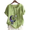 Women's Fashionable Round Neck Short Sleeve Top with Popular Floral Pattern in 11 Colors