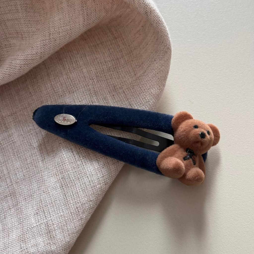 Корейские милые мультяшные 3D плюшевые заколки для волос в виде медведя для девочки, мультяшные мягкие заколки-клипсы, BB и новые аксессуары для волос