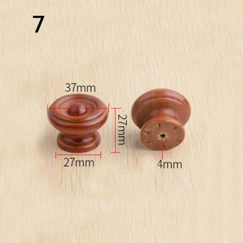 Ручка для мебели из массива дерева Круглая одноотверстная ручка из массива дерева Ручка в виде листа лотоса для ящика шкафа