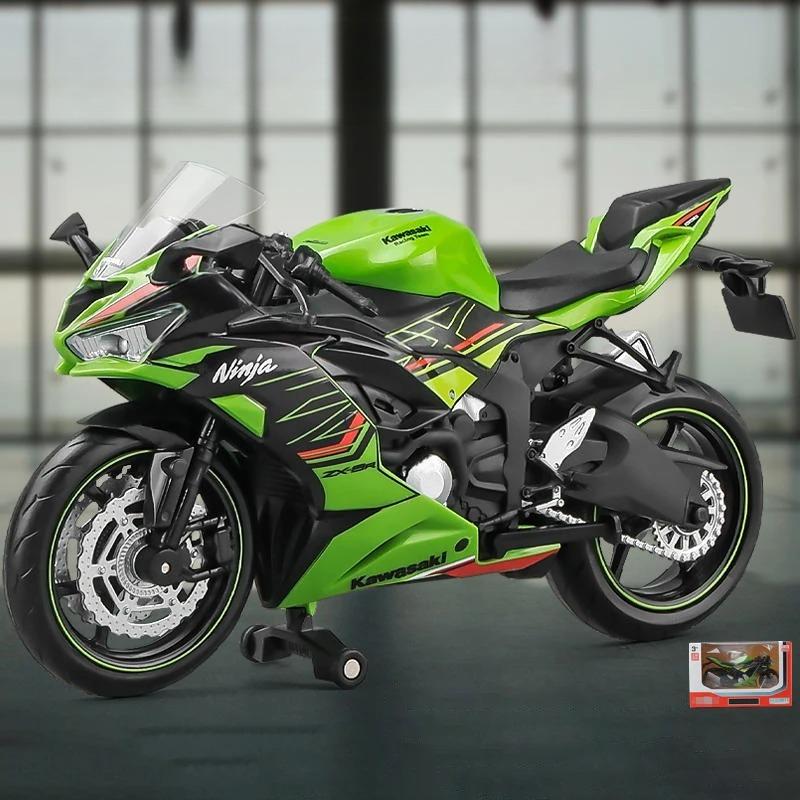 1/12 Kawasaki 600cc Niaja ZX6R Alloy Motorcycle Model Simulation Diecast Metal Street Motorcycle Model Children Toy Gift