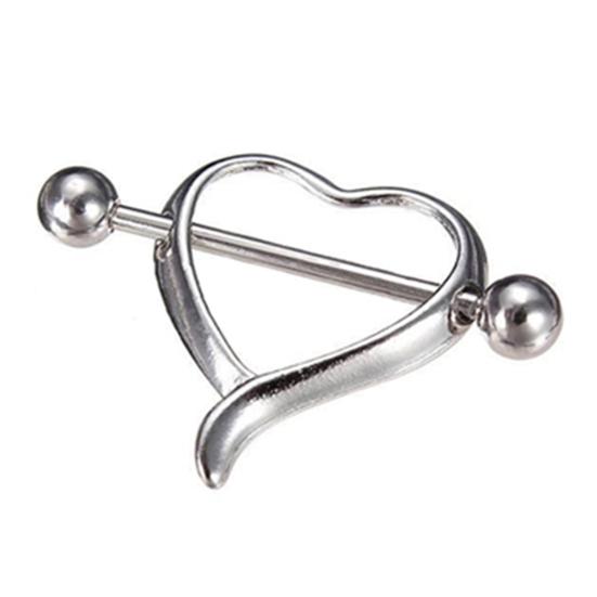 1шт сексуальная любовь сердце соска штанга кольцо пирсинг ювелирные изделия