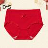 Women Panties High Waist Lace Solid Color Soft Seamless Elastic Quick Dry Anti Septic Anti Shrink Lady Briefs Underpants Female Underwear