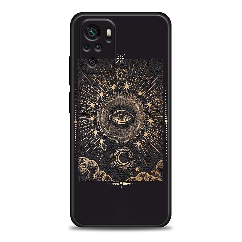 Чехол для телефона для Xiaomi Redmi Note 11 10 8 Pro 9S 8A 10S 11S Мягкий чехол Луна ведьм Таро Загадочный тотем Для Redmi Note 8Pro 10Pro