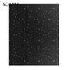 1 Set Star Moon Pattern Blackout Curtain Travel Window Blind Shade Portable Removable No Drill Light UV Block Window Cover Living Room Bedroom