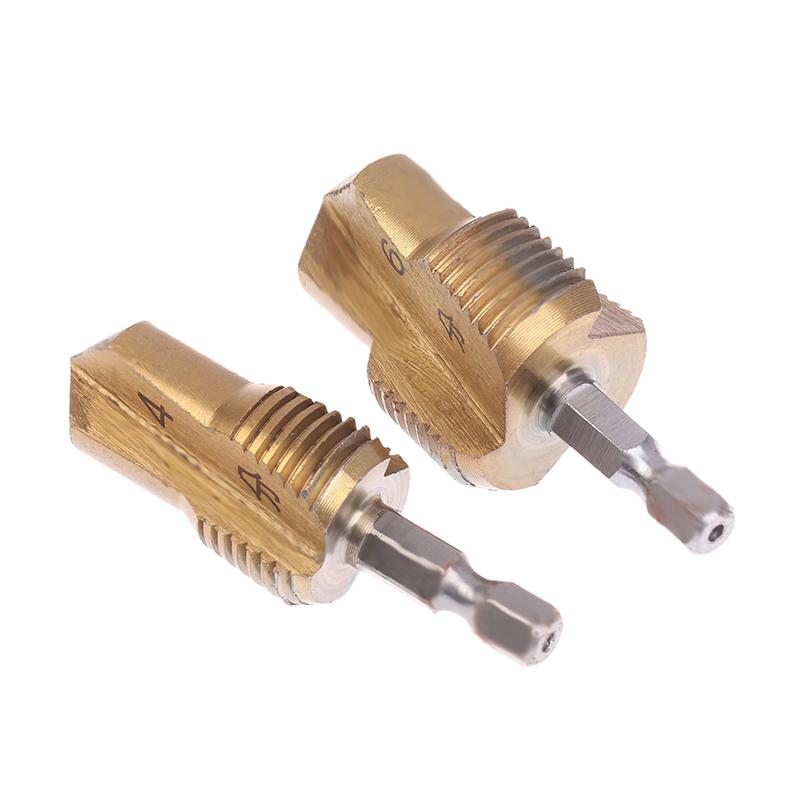 1/2 шт. 4/6-точечное сверло по полипропиленовой водопроводной трубе, шестигранная рукоятка, отверстие для проделывания отверстий, ступенчатое сверление, пробивка, без проскальзывания