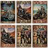 ARTISIAN Vintage Motorcycle Metal Tin Sign Decorative Plate Wall Art Metal Poster Bar Home Metal Plaque Studio Industrial Decor