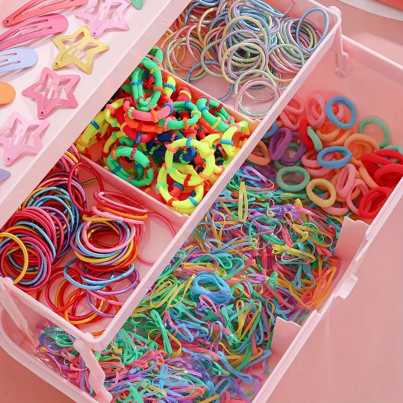 Набор аксессуаров для волос из 1000 предметов, многоэлементный инструмент для укладки волос, подходит для всех сезонов, идеальный подарок для женщин, разнообразные цвета, без коробки