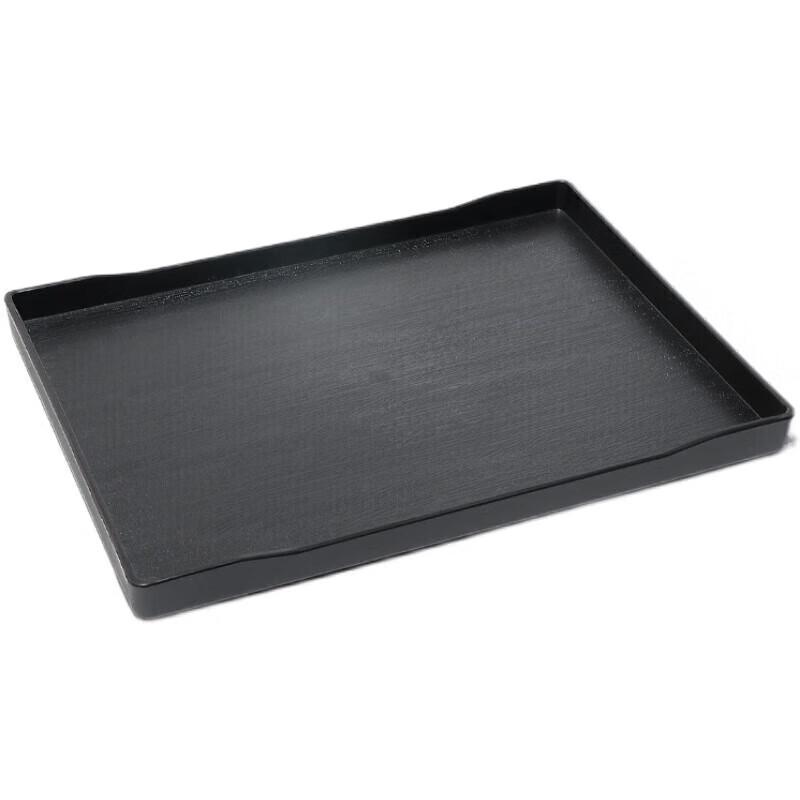 Rectangular Melamine Wood Grain Non-slip Tray