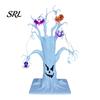Spooky Seasonal Room Accents Halloween Lighted Ghost Tree Centerpiece with LED Lights, Pumpkin Bat Desktop Decorations for Home Spider Light