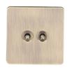 2 Way Toggle Switch Antique Bronze Texture Stainless Steel Panel Toggle Switch AC250V