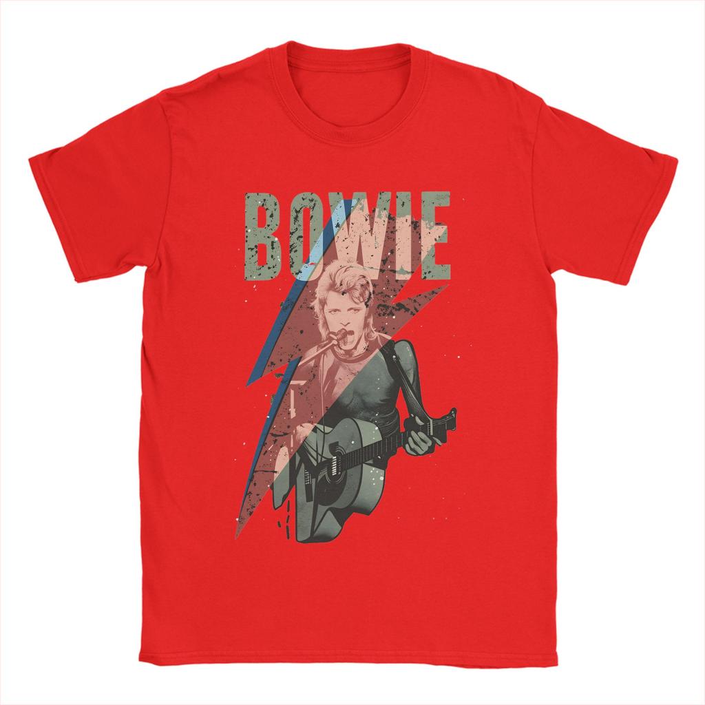 Lightning Bolt David Bowie T Shirt Summer Cotton TShirts For Unisexs Harajuku Custom Logo Tshirt Short Sleeve Awesome Top Tees