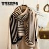 Fashion Winter Print Imitation Cashmere Scarf for Women Thick Blanket Shawl Wrap Design