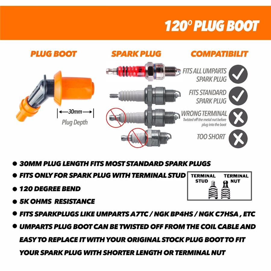 6 Pins Performance AC CDI Box Ignition Coil Spark Plug For GY6 50cc 125cc 150cc