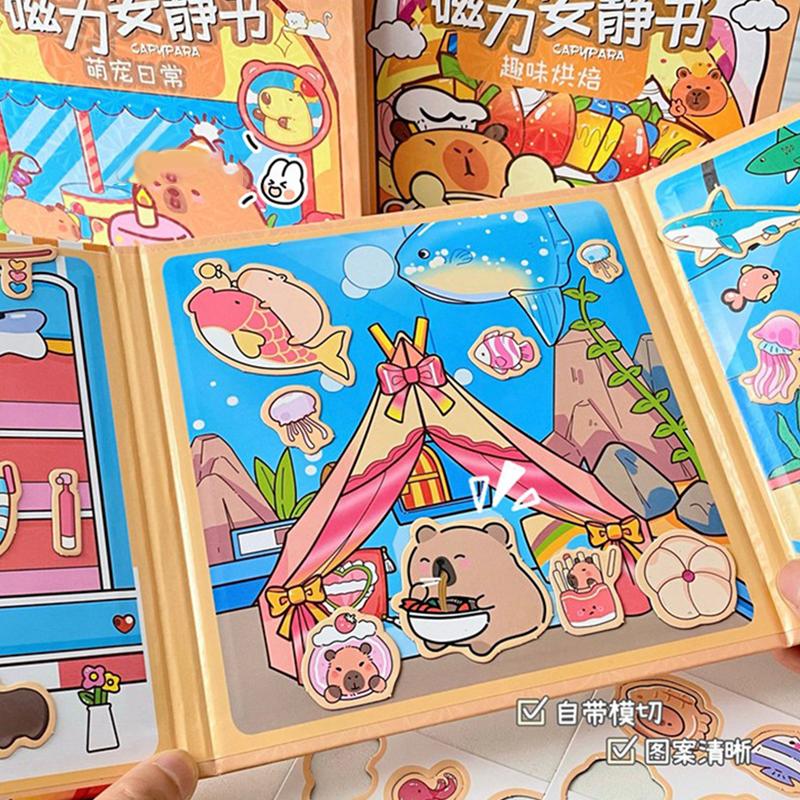 Капибара Магнит на холодильник Мультфильм Игра Книга День рождения Мероприятия Справочник Тихая Книга Целый Детский Декоративный
