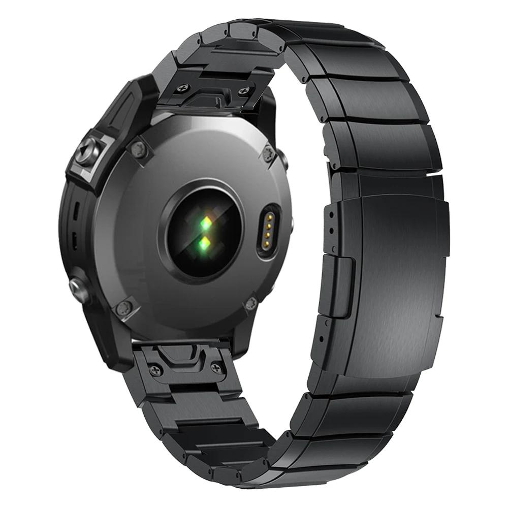 Быстросъемный титановый ремешок для часов 26 мм 22 мм для Garmin Fenix E 8 7 7X Pro 6 6X 5 5X Plus/Epix Pro/MARQ/TACTIX Металлический браслет