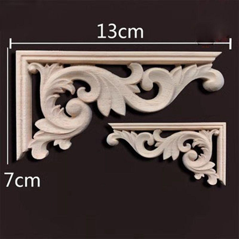 Уникальные резные поделки из дерева, угловые аппликации в разных стилях, рама, детали мебели, украшение стены, двери