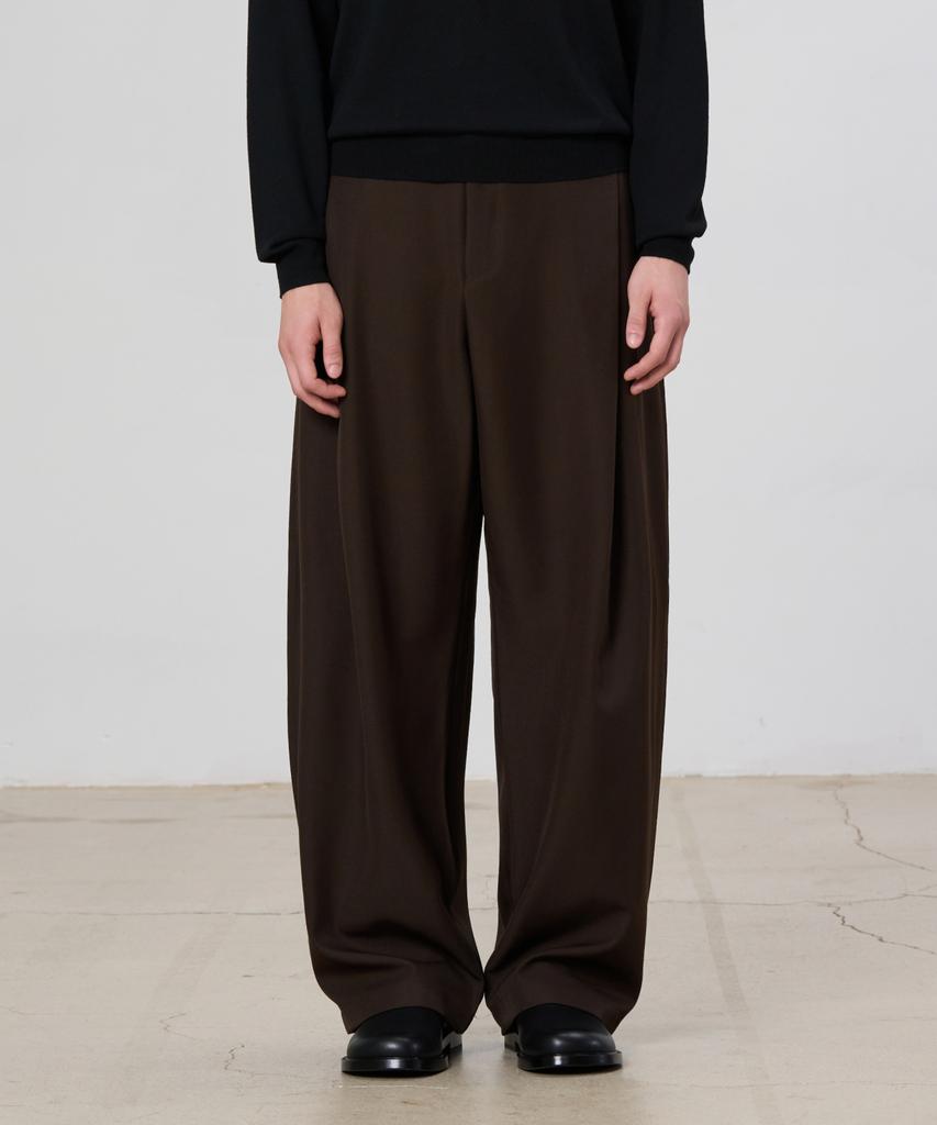 HYOJI Curved Wide Slacks (F01-3 Colors)
