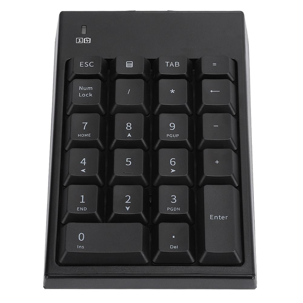 2.4G USB Wireless Numeric Keypad Portable 22 Keys Mini Number Keyboard for Laptop Notebook