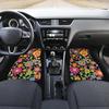 4pcs/set Persian Stripe Crystal Fleece Universal Car Mats Anti-Slip Wear-Resistant Floor Mats for Vehicles Polyester Fabric