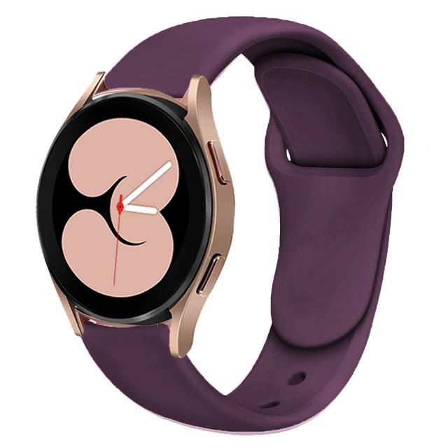 Силиконовый ремешок 20 мм для Samsung Galaxy Watch 7 44 мм 40 мм/6 5 4 Classic Браслет для Samsung Watch 5 Pro 45 мм Аксессуары для ремешка