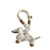 PU Leather Animals Keyring Hanging Ornament Mini Car Key Accessories Dachshund Dog Keychain  Men