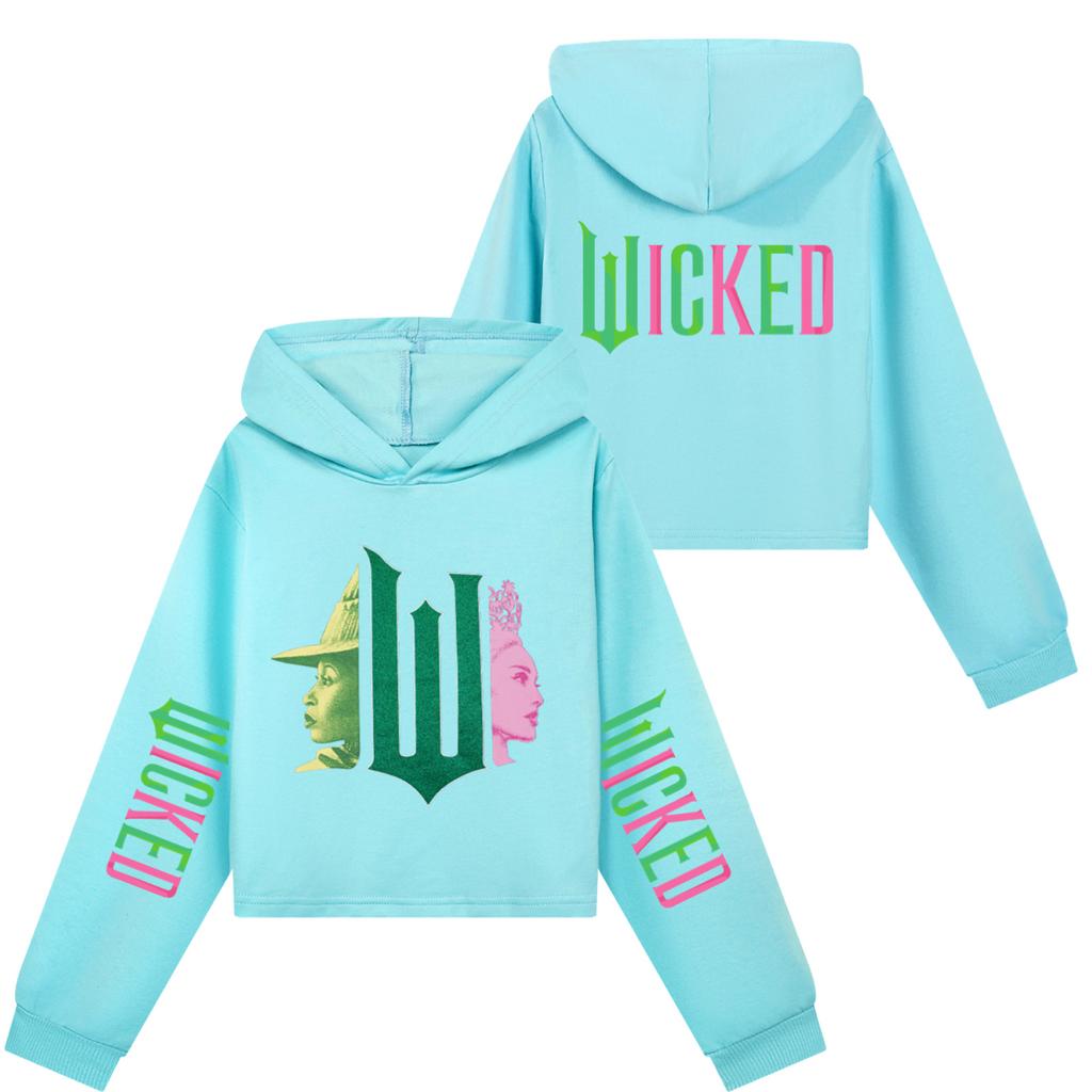 Детский пуловер с длинным рукавом, свободного кроя, с капюшоном и принтом в виде букв