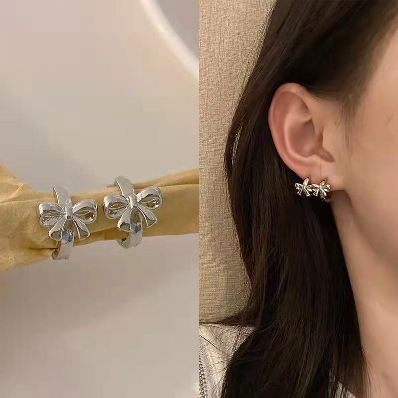 Серьги-тюльпаны из серебра 925 пробы Женские модные серьги в стиле легкой роскоши Нишевые серьги Бесплатные высококачественные крючки для серег