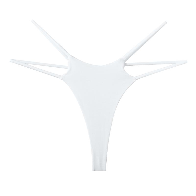 CINOON Женские трусики, сексуальное бикини с низкой талией, нижнее белье с двойным тонким ремнем, стринги, бесшовные дышащие женские трусы