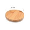 Wood Grain Clear Wooden Reusable Sealing Ring Cup Lid Tea Set Accessories Storage Tank Bamboo Cover